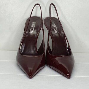 Paris Texas Patent Slingback Heels Red